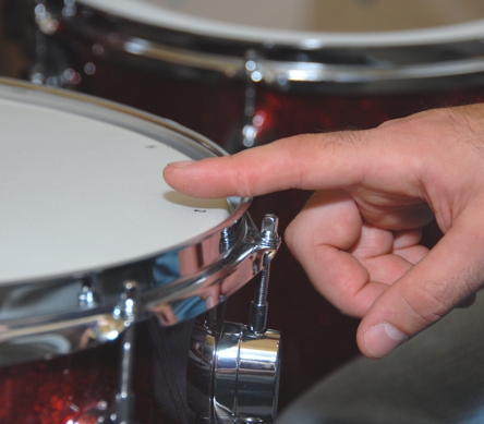 drum tuning finger tap